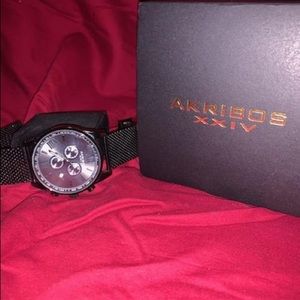 AKRIBOS CHRONOGRAPH WATCH WITH BOX